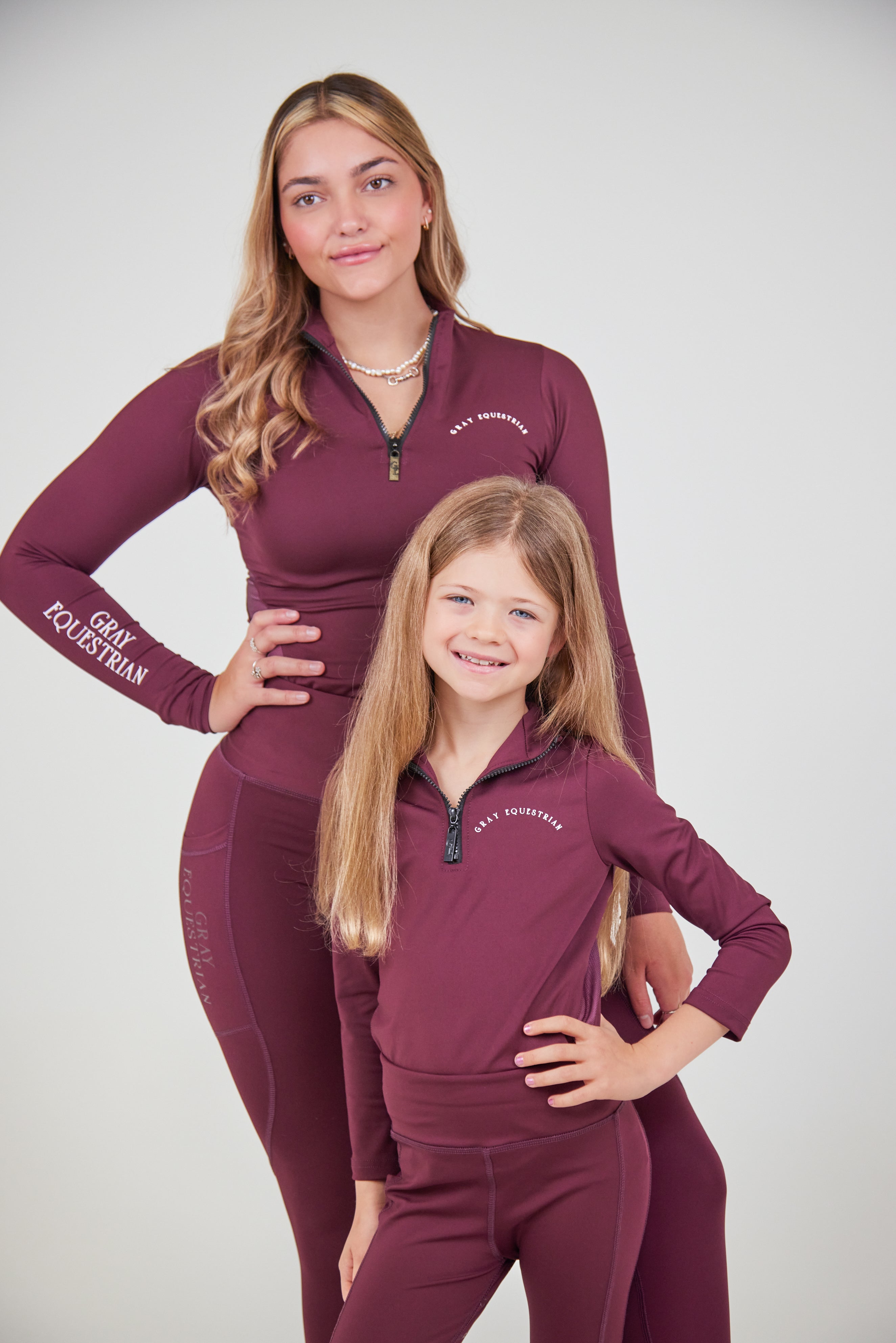 Burgundy base layer clearance equestrian