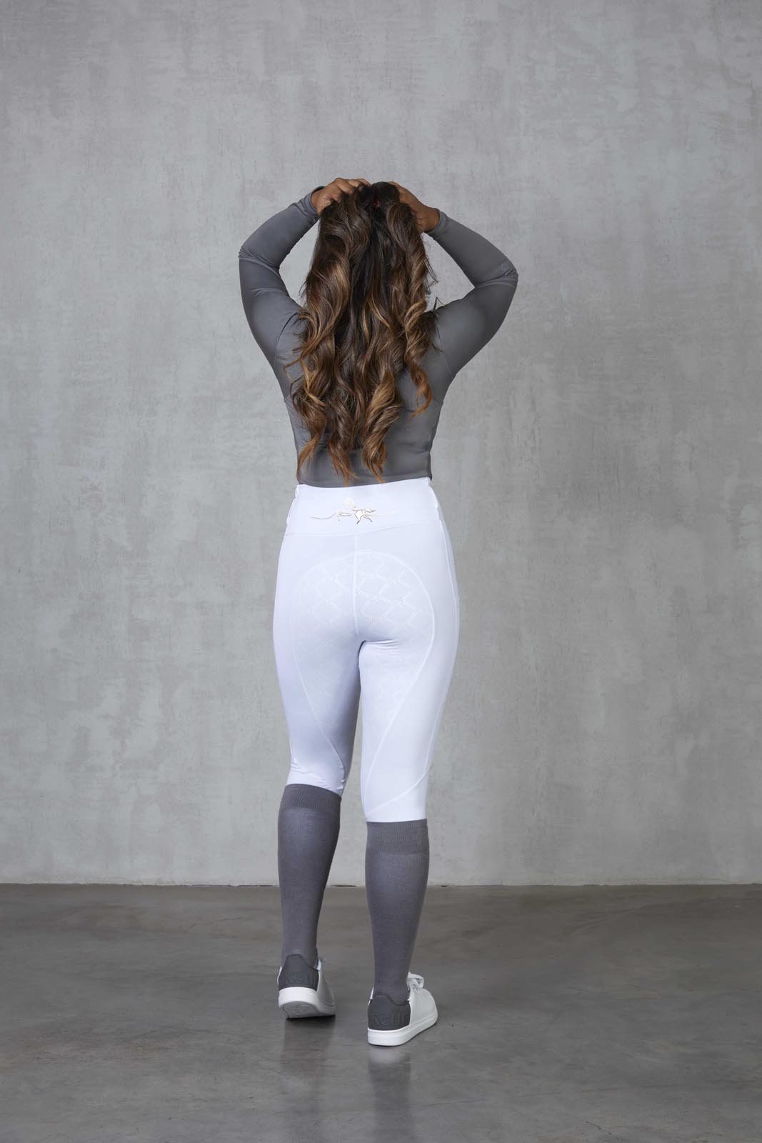 White exercise hot sale pants